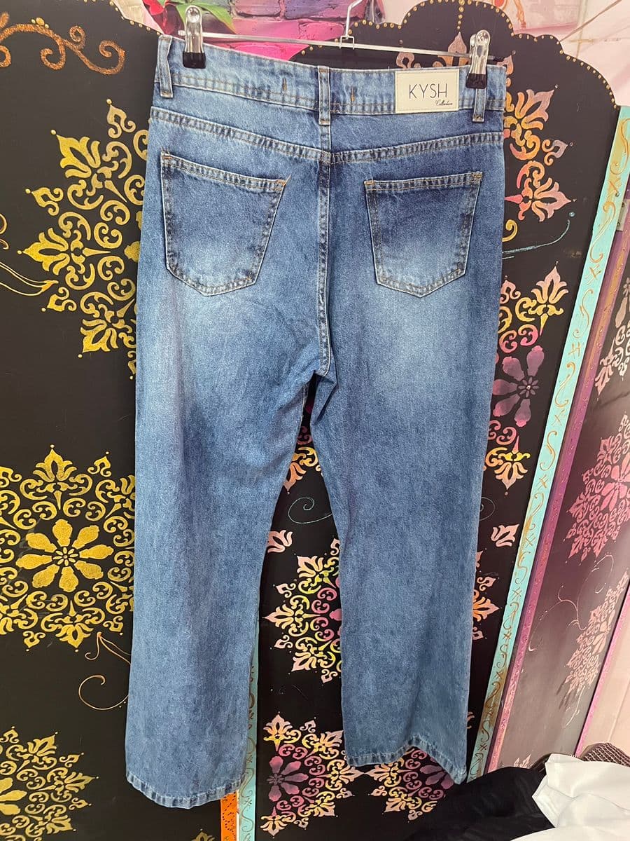 Calça jeans kysh collection wide leg 38