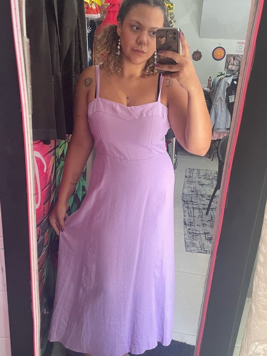 VESTIDO LILAS MIDI — foto 1